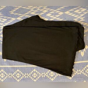 Women No Boundaries Black Textured Flared Ribbed Bottoms Leggings